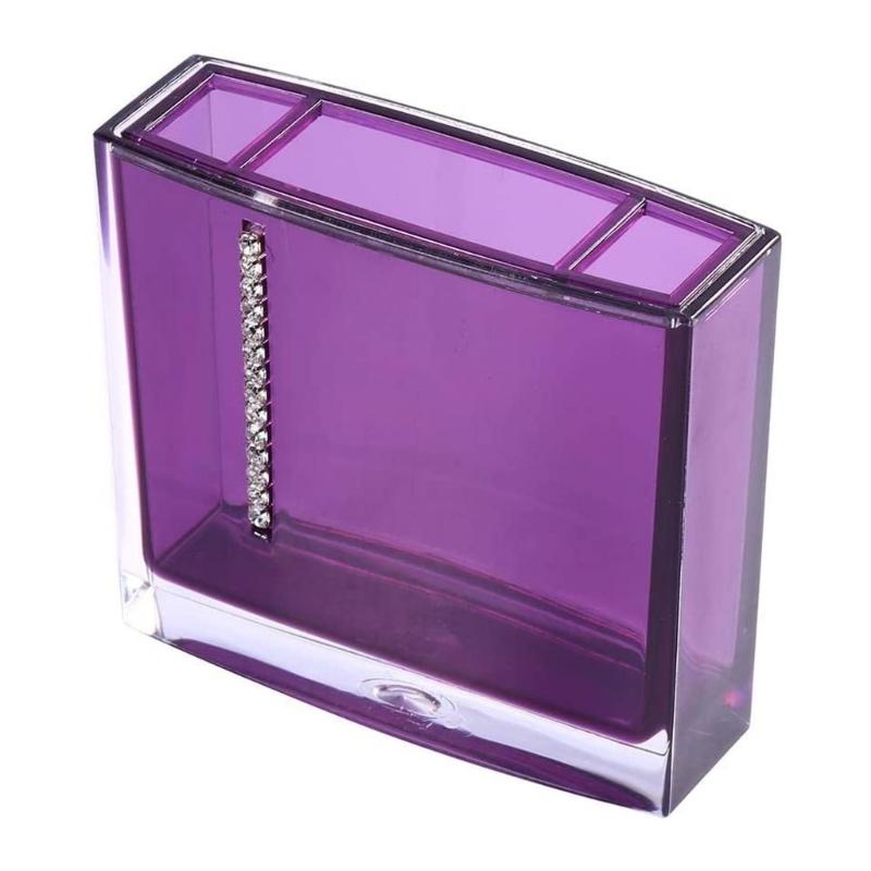 5-teiliges Acryl Badezimmer Organizer Set einschließlich Seifenspender, Zahnbürstenhalter, Becher, Tasse, Luxus Waschtischzubehör
