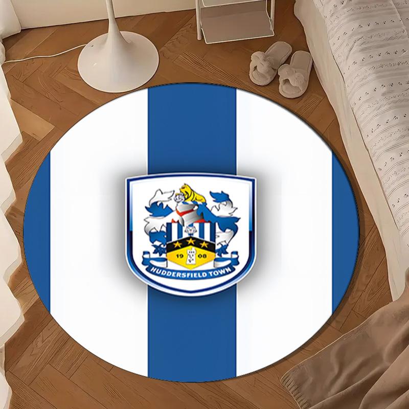 Hudders-field Football Spirit Round mat Home Decor, Chair rug For livingroom,Bedroom, doormat home decor Birthday Gift Christmas Gifts