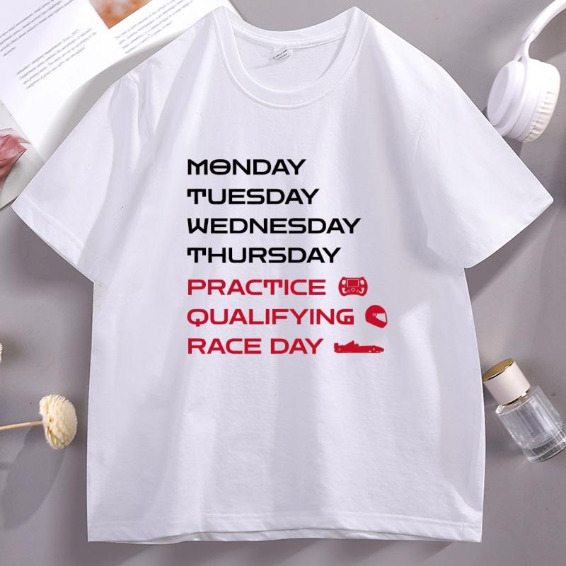 

Funny Race Day Racing Graphic T Shirts Women Casual Crewneck Cotton Short Sleeve Tshirt Pullover Soft Breathable Tshirt Clothes 4XL