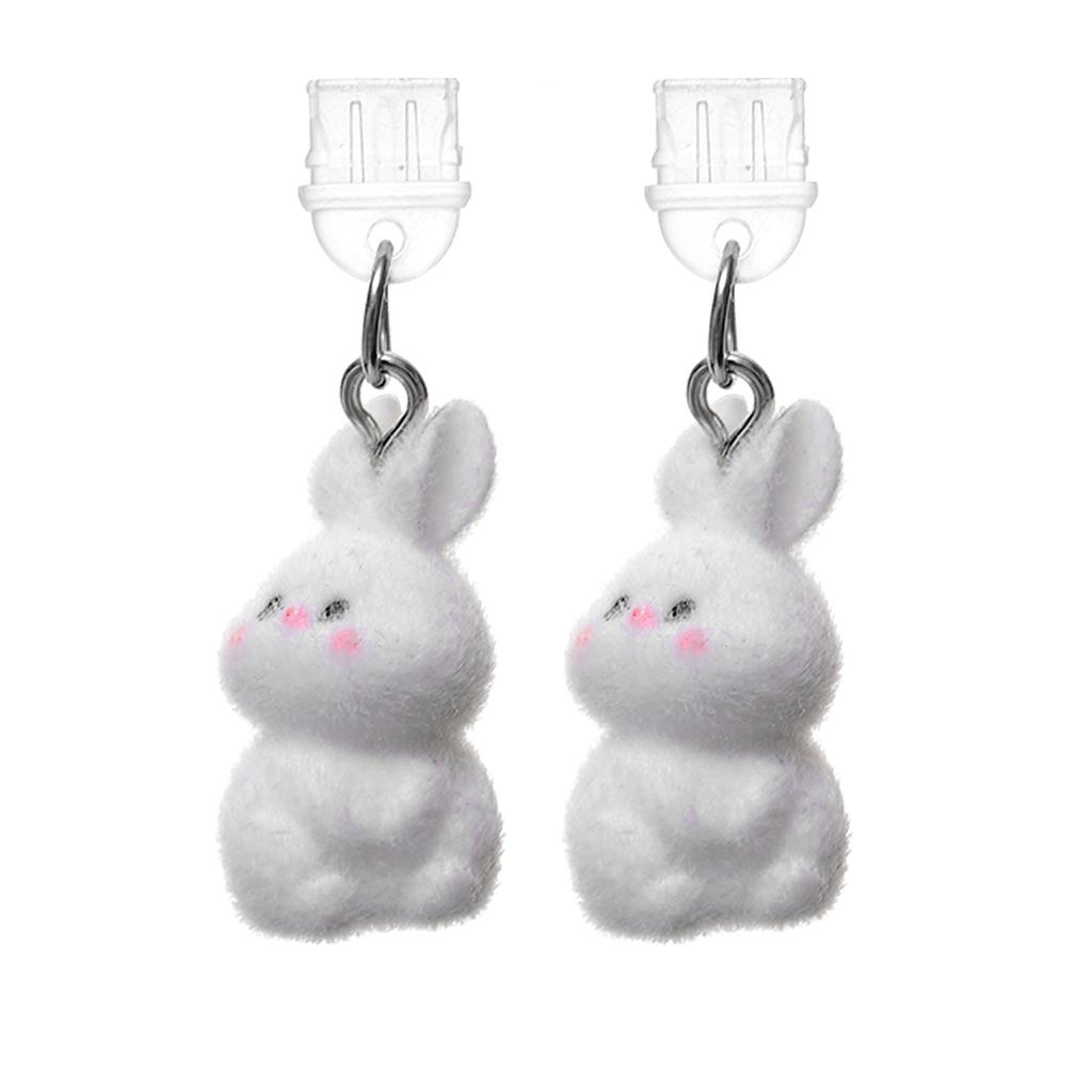 Type-c Phone Dust Plugs Cute Rabbit Decorative USB C Anti Loss Dustplugs for Samsung Xiaomi Android Charging Port Stopper Cap