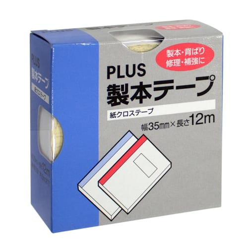 Plus Bookbinding Tape Seal Tape AT-035JK 35mm X 12m White 43-755