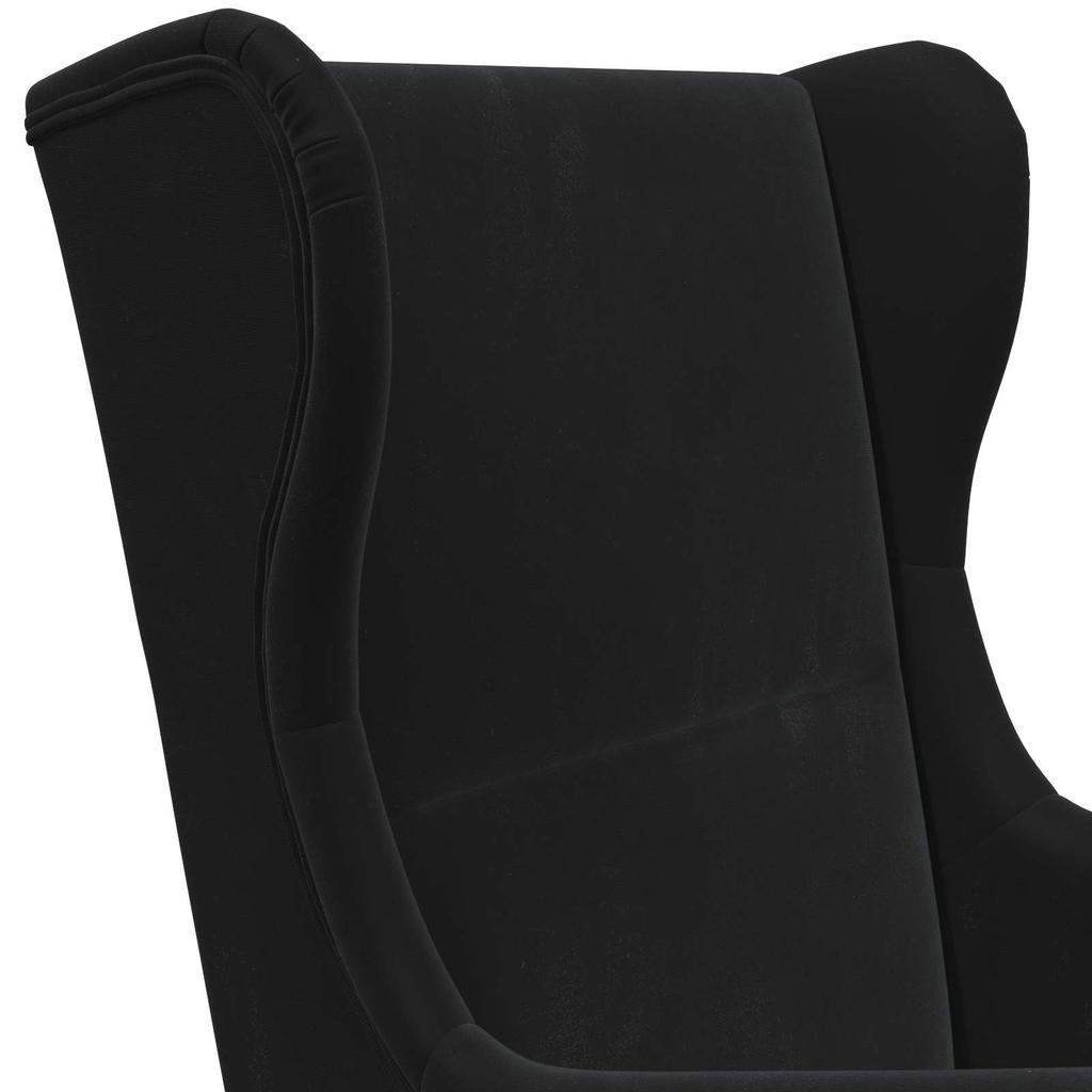 Armchair Black Velvet