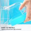 Hanging Bird Bath for Cage Transparent Shower Box Parrot Shower Perch