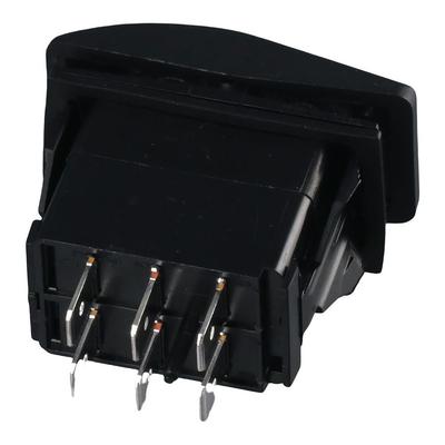 Heavy Duty 6PIN 3 Position Marine Rocker Switch Waterproof ON/Off/ON Toggle Switch 12V Black Yacht Switch Car