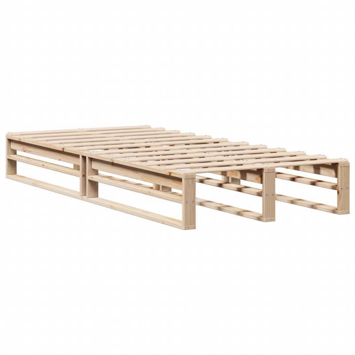 VidaXL Bed Frames 90x200 Cm Solid Pine Wood, Bed, Solid Wood Bed Frame, Bedroom Furniture, Frame of 850833
