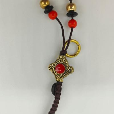 Fashion Jewelry Pendant Pendant Accessories with Rope Versatile Trend Car Keychain Handwoven Rope Unisex