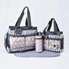 Fashionable Printed Mommy Bag Four Piece Set, Large Capacity Multifunctional One Shoulder Crossbody Bag, Outdoor Diaper Bag
