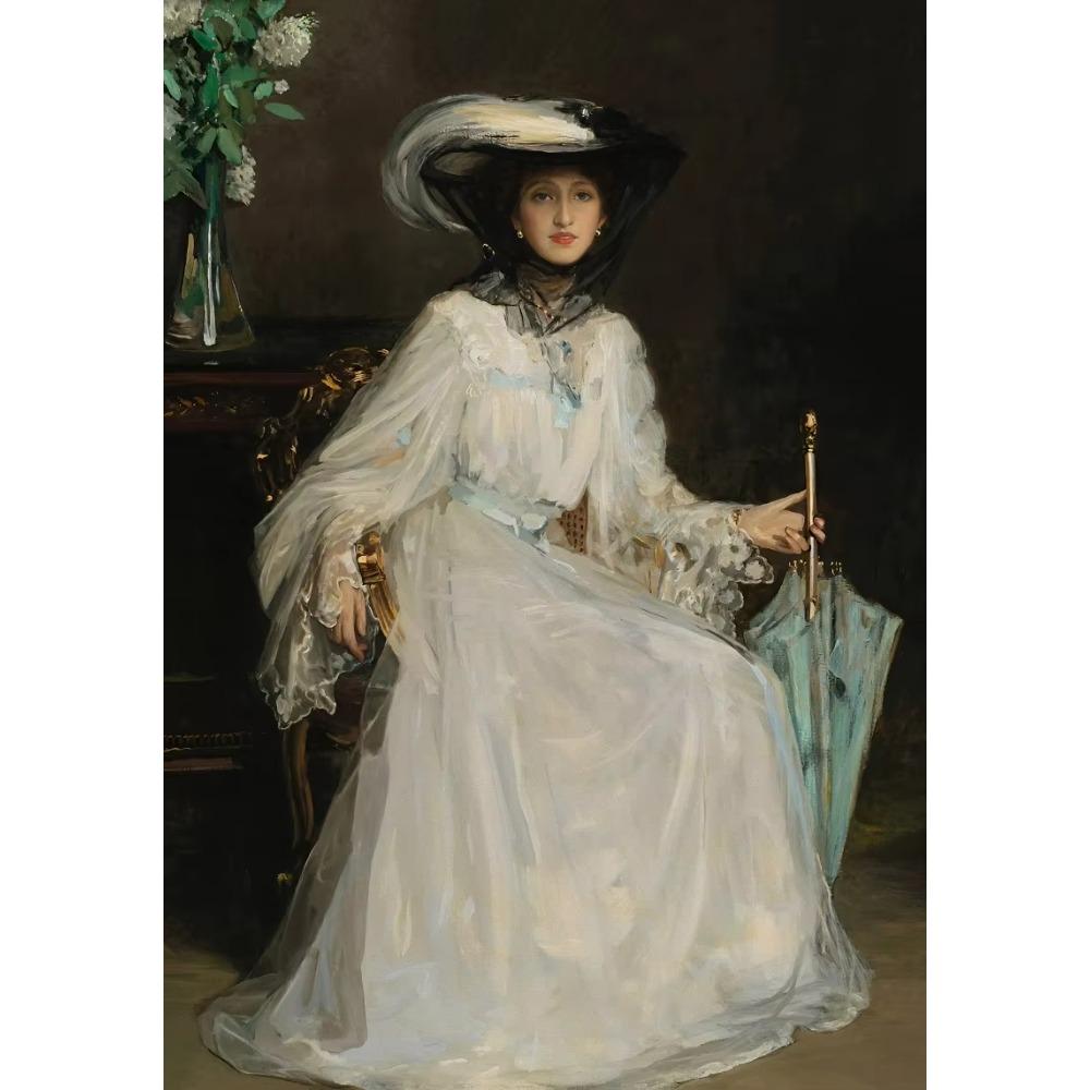 Canvas Renaissance Women Portrait Retro Art Victorian Classic Prints Wall Art Picture Living Room Home Decor Wall Decor