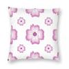 Pink Shamrock Floral Square Pillowcase Polyester Linen Velvet Printed Zip Throw Pillow Case Room Cushion Cover 45X45