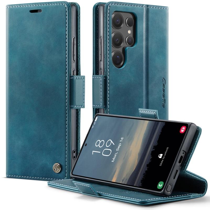 Magnetic Flip Leather Phone Case for Samsung Galaxy S26 Plus S25 Edge S24 FE S23 S22 S21 S20 Note 20 Ultra 5G Wallet Cards Cover