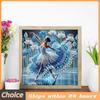 5D DIY Partial Special Shaped Drill Diamond Painting Kit Girl Decoration 30x30cm