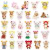 54Pcs 3D Rilakkuma Waterproof Stickers Desktop Decoration Notebook Phone Case Diy Cartoon Animal Decals Kid Toy