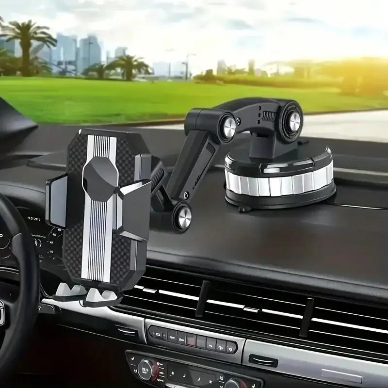 Car Holder - Suction Cup Dashboard & Center Console Phone Mount for Secure Driving