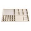 Velvet Jewelry Organizer 8.3 X 4.7 X 1 Inch Tray Scratch Protection with Stackable Design Drawer Storage for Rings Studs Necklaces Accessories