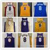 Mens Basketball Jersey LA Lakers 8 Kobe Bryant Style Mesh Performance Shirt Sportswear