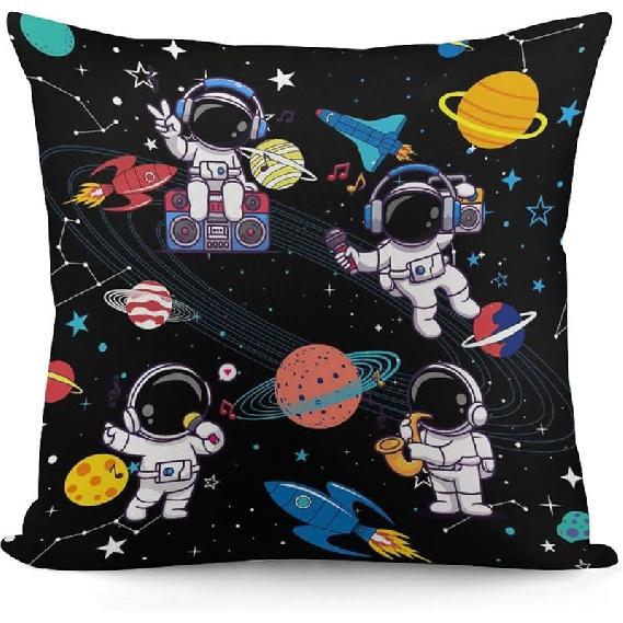 Spider Web Throw Pillow Covers for Boys Teens,18 x 18 Inch,Blue and Red Spider Design Throw Pillow Covers for Sofa Couch Home Decor Bedroom Living