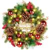 Christmas Wreath Door Hanging Decor Home Mall Window Party Festive Simulation Ornament