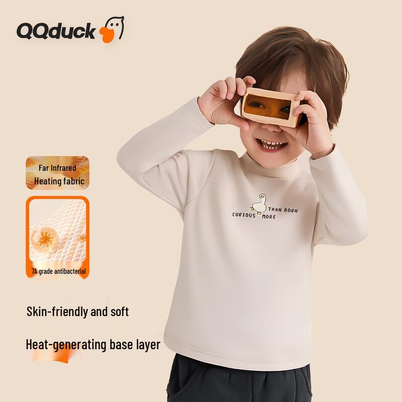 

QQ DUCK Boys Winter Fleece Long Sleeve T-Shirt 110
