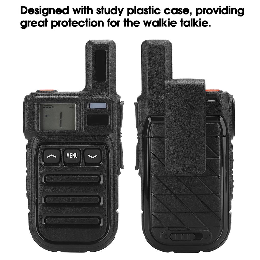 3W Mini walkie-talkie portabil cu reglare manuală, vibrații CTDC, radio bidirecțional