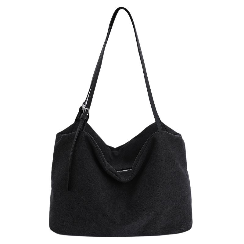 Retro Lazy Wind Large Capacity Shoulder Bag New Niche Underarm Bag Simple Casual Tote Bag