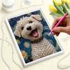Pearl Painting Kit Cute Little Dog Theme Frameless Handicraft DIY Bedroom Decoration Living Room Wall Art Room Decoration Art Craft Decoration