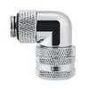 PC Water Cooling Two touch Fitting G1Celsius4 Thread 90 Degrees Elbow Connector for 14MM Tube Black