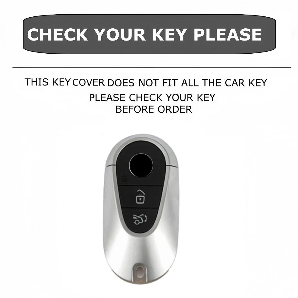 Auto Key Fob Cover Case Keyless Fit For Mercedes Benz C S Class W206 W223 S350 C260 C300 S400 S450 S500 Key Fob Protector Housing Remote