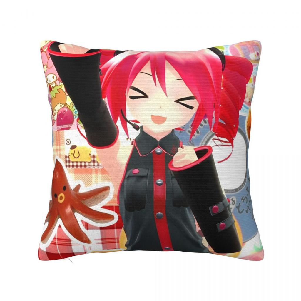 Cute Kasane Teto Anime Pillow Covers Car Cushion Cover Creative Pillow Cover