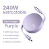 PD 111W USB-C to C Cable Retractable Fast Charging Data Cable 1M For iPhone Xiaomi Samsung  Mobile Phone Type C Charger Cable