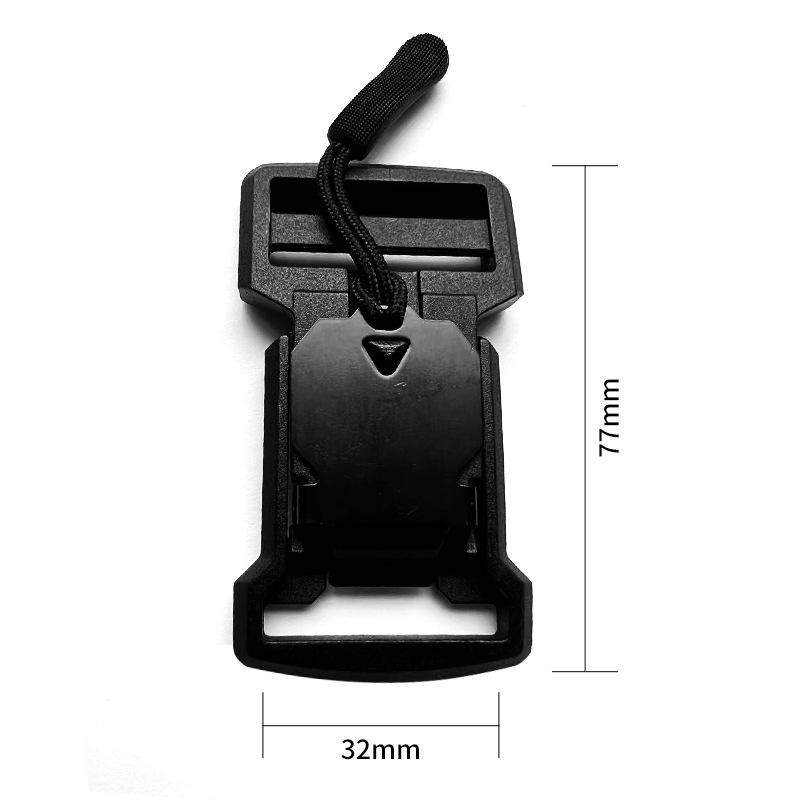 Adjustable Magnetic Plastic Buckle for Handbags & Tactical Belts (20-51MM)