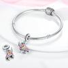 New Colorful Roller Skates Wings Dangle Charm Beads Fit Necklace Bracelet Pendant Women Gift Jewelry Making 