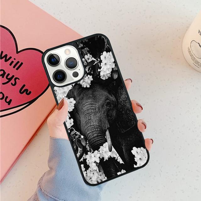 African Elephant Silhouette Phone Case For iPhone 17 Air 15 16 16e 11 12 13 14 Pro Max Cover For iPhone 17 Air Max Plus Fundas