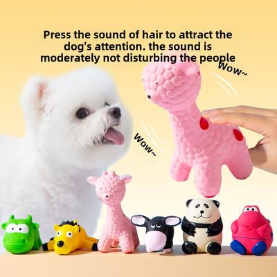 Cute Animal-shaped Dog Sounding Toy Self-hi Boredom Relief Artifact Pet Grinding Teeth and Bite-resistant Puppy Teddy Bigbear