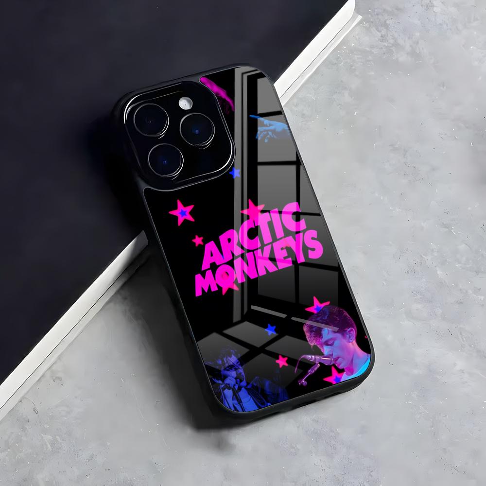 

Band A-Arctic M-Monkey Phone Case For Iphone 17 Air 16 15 14 13 12 11 Pro Max Mini Fundas Shell PC+TPU Cover iPhone 15 Pro