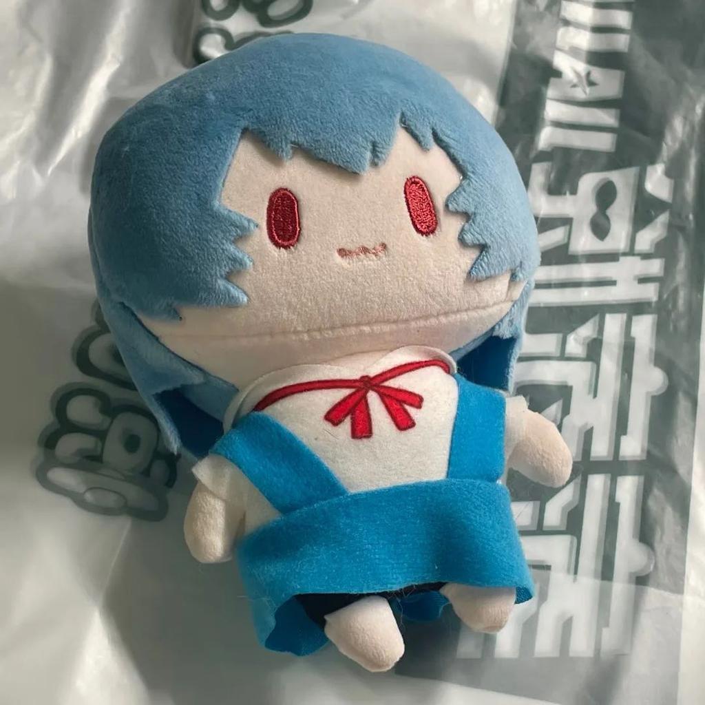 15cm NEON GENESIS EVANGELION Rei Ayanami Asuka Kawaii Figure Plush Toys Cartoon Stuffed Plushie Anime Character Dolls Soft Cute