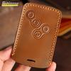 Handmade Leather Car Key Case Cover Shell for Renault Duster Captur Clio Logan Megane Koleos Scenic Nema Fluence Zoe Accessories