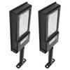 2 Stück 117LED Solarleuchte 50W Highlight Induktionsstraßenlampe für Garten Hof Weißes Licht