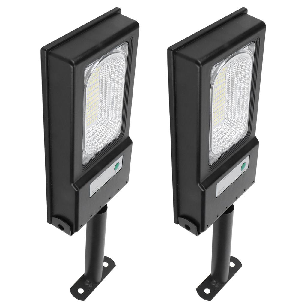 2 Stück 117LED Solarleuchte 50W Highlight Induktionsstraßenlampe für Garten Hof Weißes Licht