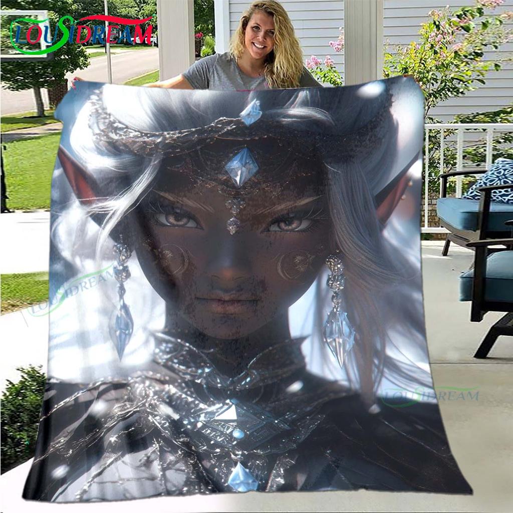 Game Sexy Cartoon Night Elf Soft Blanket Sports Living Room Bedroom Sofa Bed Blanket Gift Travel Office Lunch Break Blanket
