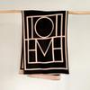Autumn and winter new geometric imitation cashmere scarf women's warm scarf versatile shawl thickened rice whisker scarf