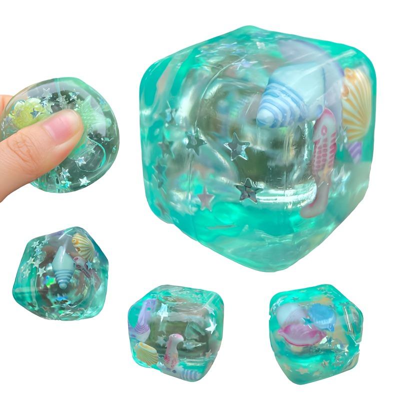Mini Adults Squishy Ocean Blocks Stress Balls Autism Sensory Toy Stress Anxiety Relief Fidget Toys Maltose Water Ball Gifts Bulk