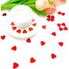 Heart Confetti Red Valentine's Day Table Confetti Metallic Foil for Party Wedding Happy Birthday Baby Showe Bridal Shower Festival Theme Party