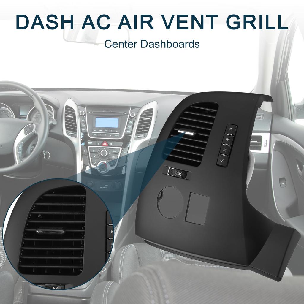 TUCKBOLD Center Dash Outlet for Chevrolet Silverado Durable Black Air Vent 1 Piece A/C 1500, Panel,