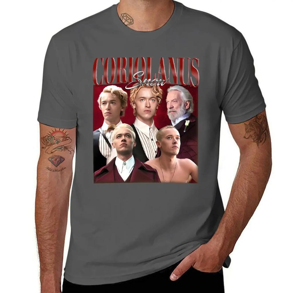 Coriolanus Snow TShirt Short sleeve tee graphic t shirts mens t shirts