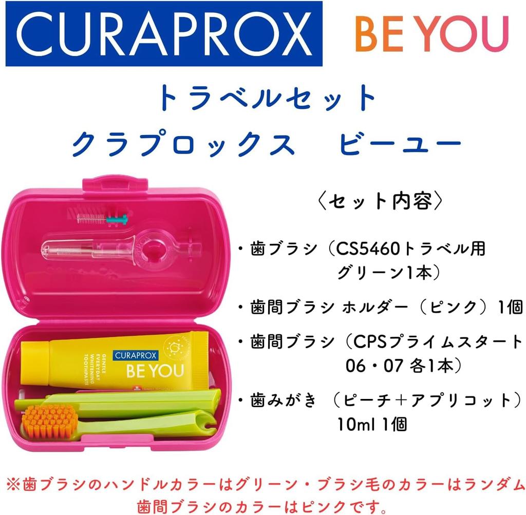 CURAPROX BE YOU Travel Set Apricot (Peach + Flavor)