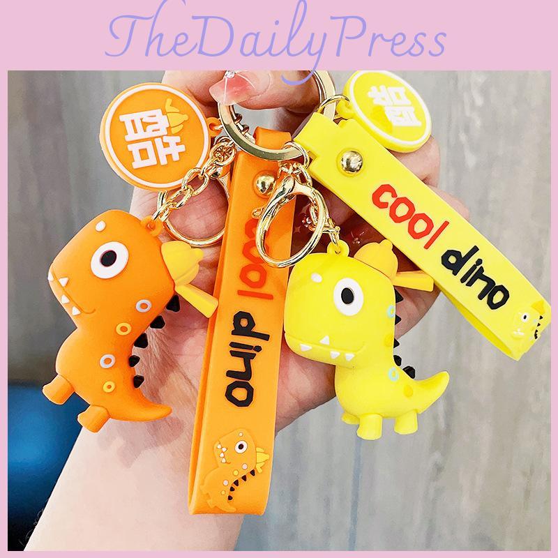 Adorable Dinosaur Keychain Cute Couples Car Key Holder Bag Charm Key Accessory