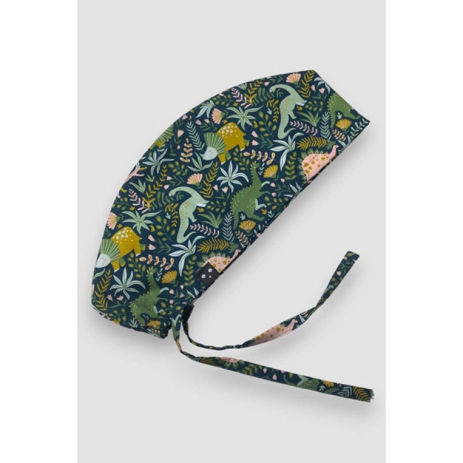 

Surgical Bonnet With Dinosaurs Figures