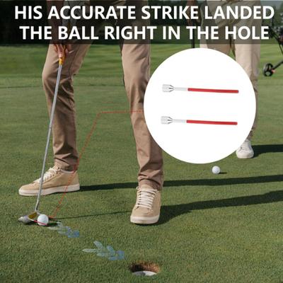 2x Golf Ausrichtungshilfen Putting-Assistent Korrektur Übungszubehör