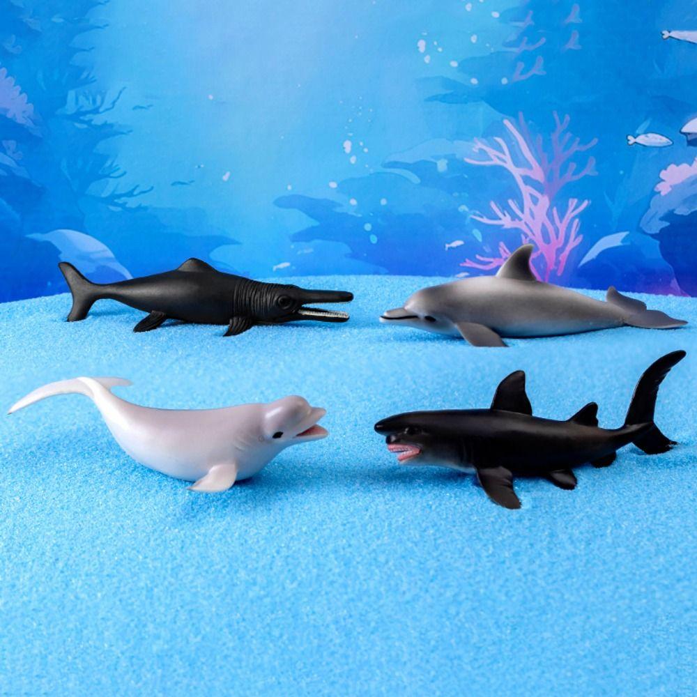 

Simulation Sea Animals Action Figures PVC Whale Shark Model Simulated Marine Sea Life Fish Tank F