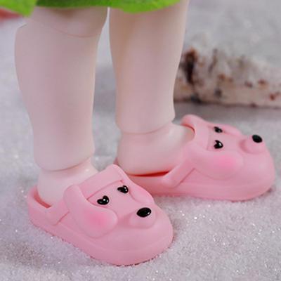 1/6 BJD Doll Footwear Dog Design Slides for Action Figures Accessories Gift
